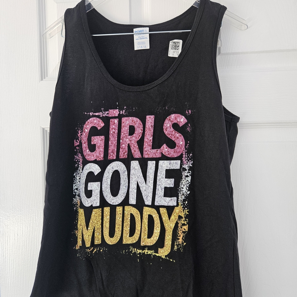 Port and Company Black Girls Gone Muddy Tank Top